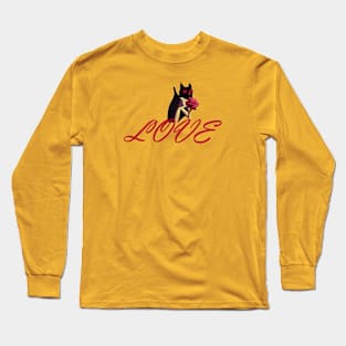 Cats and roses Long Sleeve T-Shirt